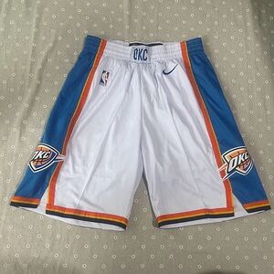 Nike Oklahoma City Thunder White Shorts